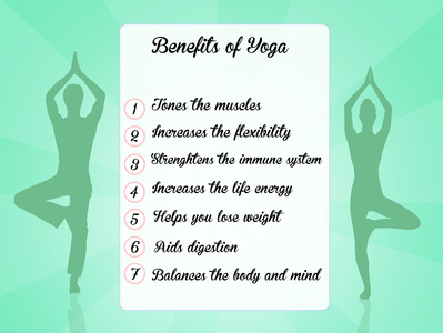 List of benefits of yoga